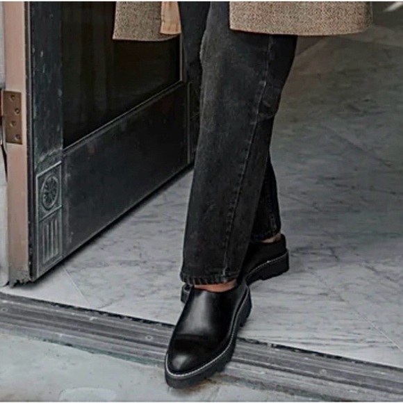 Jenni Kayne Leather Lug Mules Size 9 Black 39 NWOB - Picture 10 of 15